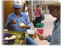 Coxen Hole Street Vendor, Roatan